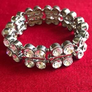 Ann Taylor rhinestone stretch bracelet.